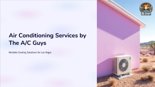 Expert Air Conditioning Services in Las Vegas – The A/C Guys
