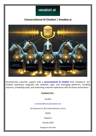 conversational ai chatbot vexabot ai
