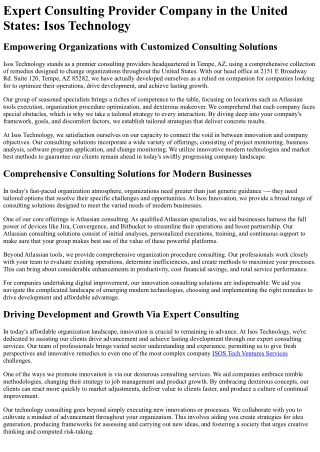 expert consulting provider company in the united