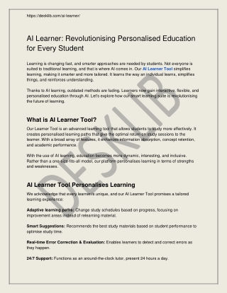 https desklib com ai learner