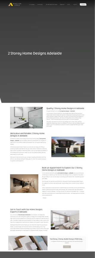 2 Storey Home Designs Adelaide