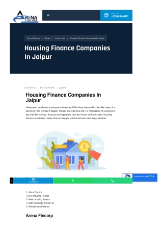 Top Finance Companies in Jaipur: Trusted Financial Services & Solutions