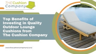 Top Benefits of Investing in Quality Outdoor Lounge Cushions