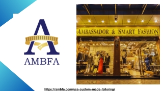 Custom Tailoring in Washington DC..
