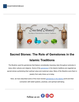 Sacred Stones_ The Role of Gemstones in the Islamic Traditions.docx