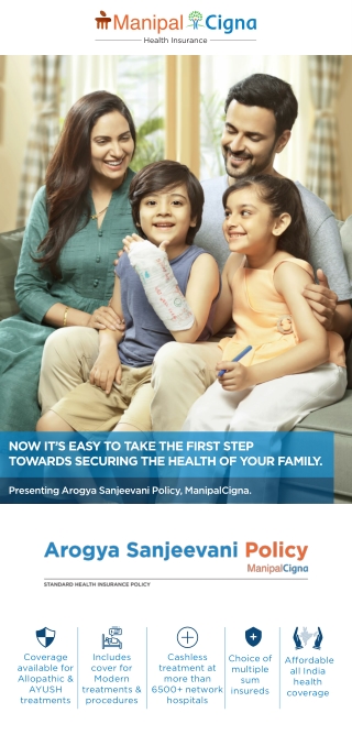 Check the Arogya Sanjeevani Policy Brochure for Benefits at ManipalCigna.