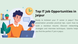 top it job opportunities in jaipur