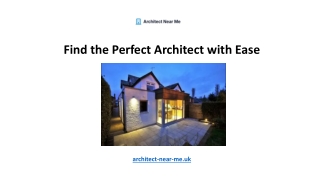 find the perfect architect with ease architect near me uk