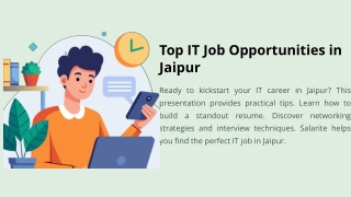 ready to kickstart your it career in jaipur this