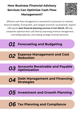 How Business Financial Advisory Services Can Optimize Cash Flow Management?
