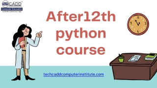 After 12th Python Course in Jalandhar
