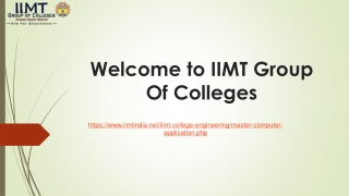 welcome to iimt group of colleges