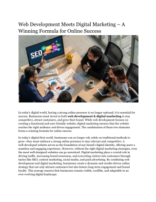 Web Development Meets Digital Marketing_ A Winning Formula for Online Success