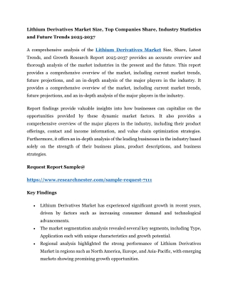 lithium derivatives market size top companies