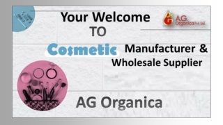AG Organica Expert Cosmetics Manufacturer & Wholesale Supplier