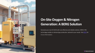 on site oxygen nitrogen generation a berg solution