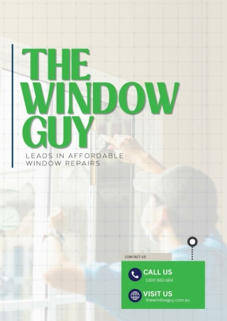 The Window Guy Leads in Affordable Window Repairs