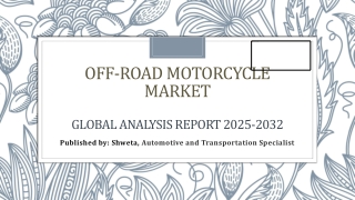 Off-Road Motorcycle Market Increasing Demand in Adventure Sports