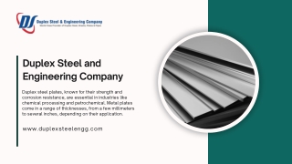 Discover Durable Duplex Steel Plates for Industrial Use