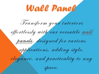 Wall Panel
