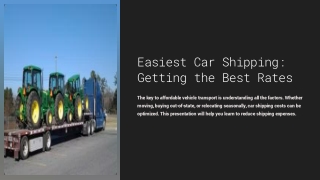 easiest car shipping getting the best rates