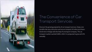 the convenience of car transport services