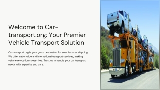 welcome to car transport org your premier vehicle