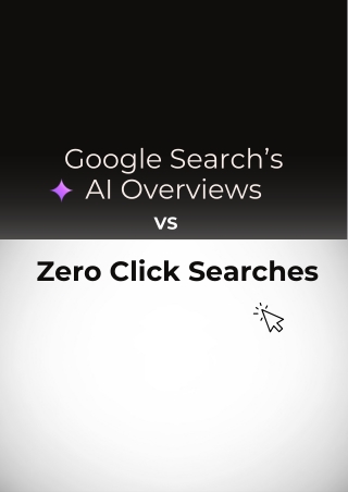 Google Search’s AI Overviews vs Zero Click Searches