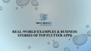 real world examples business stories of top flutter apps