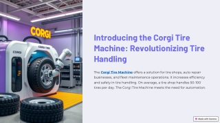 introducing the corgi tire machine