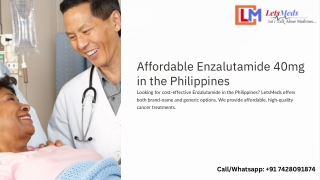 Bumili Enzalutamide Price in Philippines At LetsMeds | Enzalutamide 40 mg Manila