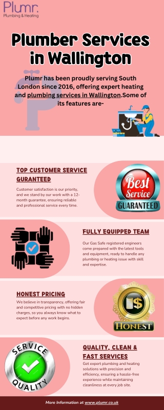 Plumber Services in Wallington