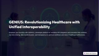 genius revolutionizing healthcare with unified