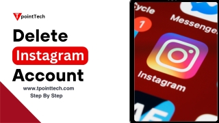 How to Delete an Instagram Account on Android - TpointTech