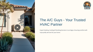 The A/C Guys – Complete HVAC & Plumbing Services in Las Vegas