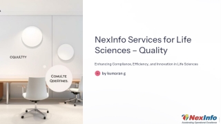 nexinfo services for life sciences quality