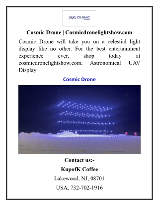 Cosmic Drone  Cosmicdronelightshow