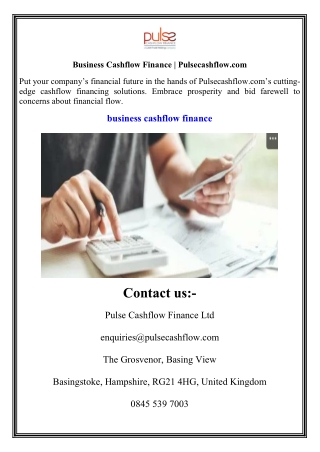 Business Cashflow Finance  Pulsecashflow.com