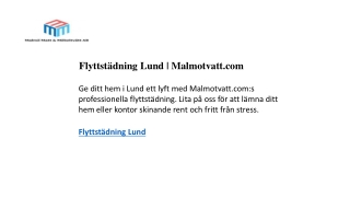flyttst dning lund malmotvatt com