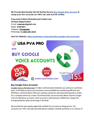 we provide best quality old us verified service