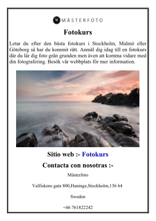 Fotokurs