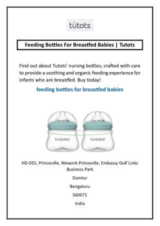 feeding bottles for breastfed babies tutots