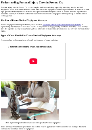 Legal Guidance from Fresno Medical Negligence Attorneys