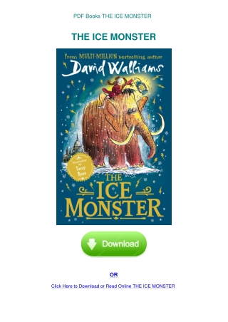 PDF Books THE ICE MONSTER