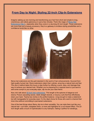 from day to night styling 22 inch clip