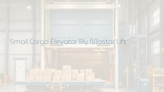 Small Cargo Elevator | Cargo Lift | Read PDF