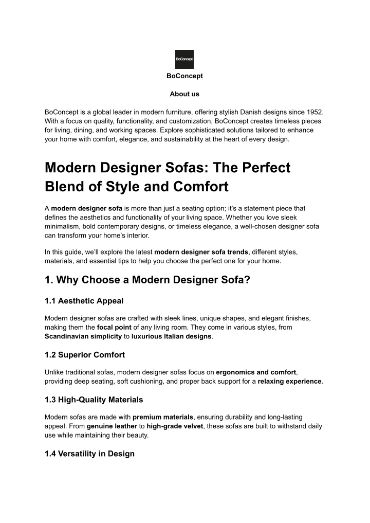 boconcept about us