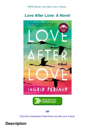 READ Books Love After Love A Novel