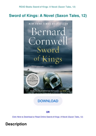 READ Books Sword of Kings A Novel (Saxon Tales  12)
