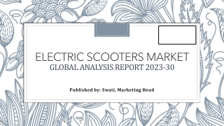 Electric Scooters Market: Key Players and Regional Insights